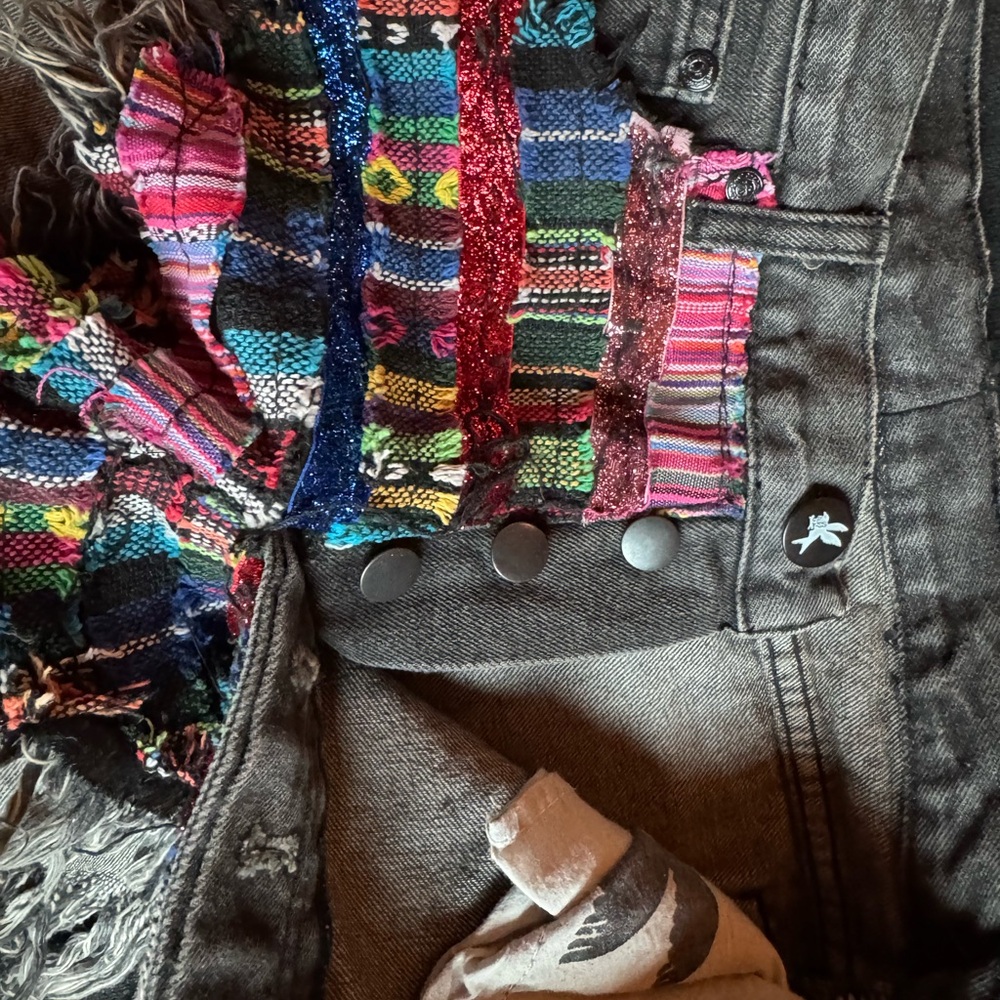 One Teaspoon Multicolor Jean Shorts